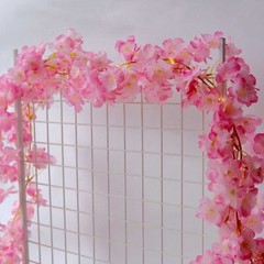 6 ft LED PINK Artificial Cherry Blossom Garland Fairy Lights Wedding Decorations