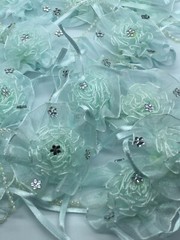 Organza Flower With Rhinestones Weddings Party’s Special Occasion Favors