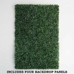 22 sq ft Artificial Faux Foliage Green Large Leaves 11 UV Protected Wall Mat