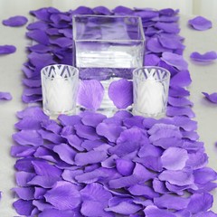 4000 Purple Silk Rose PETALS Wedding Party Decorations Supplies WHOLESALE SALE
