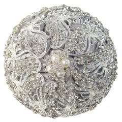 Wedding Bouquet with Silver Luxury Artifical Diamond,Set Including Bouquets, …