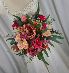 Flutterby Butterflies Faux Silk Wedding Bouquet