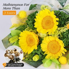 Preserved Sunflower Bouquet – Forever Flowers for Delivery, Yellow