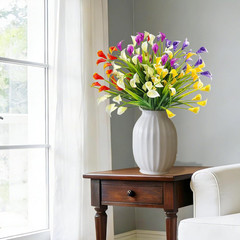 20 Bundles Calla Lily (400 Heads) Artificial Flowers for Outdoors, Fake Plants U