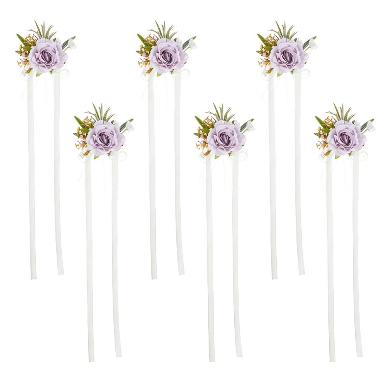 Delicate Faux Flower Bouquet Accessory for Bride and Bridesmaids Wedding Day