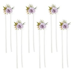 Delicate Faux Flower Bouquet Accessory for Bride and Bridesmaids Wedding Day