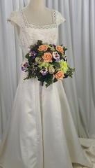 Whimsical Spring Summer Silk Wedding Bouquet