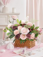 Fake Roses Bridal Flowers, y Rose Silk Combo, Party Decor