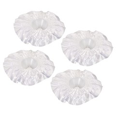 4Pcs, Bouquet Collar Satin DIY Decor Bridal Bouquet Holder for Wedding White