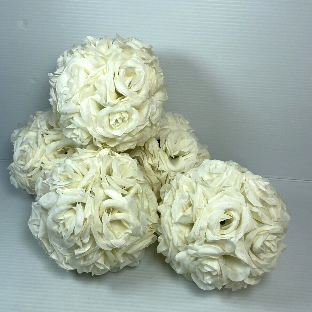 5 pcs 6″ Kissing Flower Ball Wedding Silk Rose Party Pomander Party decoration
