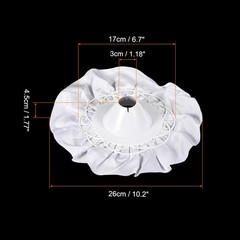 4Pcs, Bouquet Collar Satin DIY Decor Bridal Bouquet Holder for Wedding White