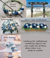 Teal Burnt Orange Bridal Cascade Bouquet Calla Lily Sola Wood Wedding Flowers