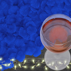 4500 Pack Blue Rose Petals,Artificial Roses Flower Petals for Romantic Night,Val