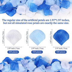 1600 Pcs Bulk Artificial Rose Flower Petals for Valentine Wedding Aisle Decor, F
