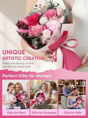 Flowers for Delivery Preserved Flower Small, Pink Bouquet