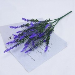 4pcs Artificial Lavender Plants Fake Flower Decorate Wedding Party Autumn Vibes