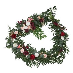 9ft Artificial Floral Garland Rose Flower Garland For Party Wedding Decoration