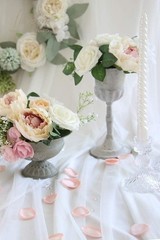 Blush Silk Rose Petals – 300 Count Wedding Decor