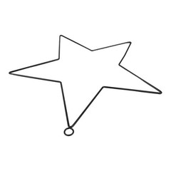 Versatile Pentagram Shaped Wreath Support Iron Frame for Creative Art Projects