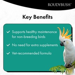 RoudyBush Daily Maintenance Bird Food – Scientifically Formulated 22oz