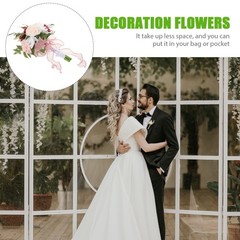 Plastic Artificial Bridesmaid Bouquet Wedding Flowers Romantic Table Decoration