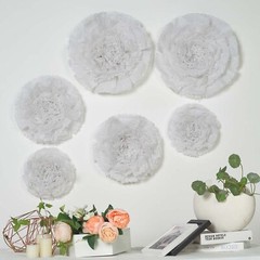 24 pack 12″ 16″ 20″ White Tissue Paper Carnation Flowers Sale Sale Home Backdrop