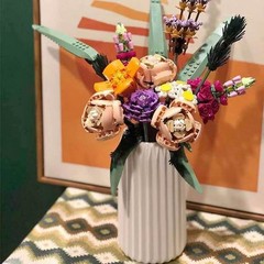 Botanicals Flower Bouquet Building Set – Artificial Flowers for Decoration