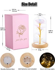 Eternal Rose Flower LED Enchanted Galaxy Rose LED Light Mother’s Day Gift