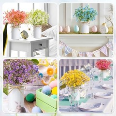 6 Set Babys Breath Artificial Flowers Centerpieces for Tables Gypsophila Faux