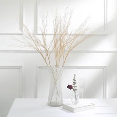 Gold 4 Metallic 39″ Artificial Long Stem Twigs Bendable Willow Sprays Events