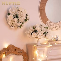 Flower Balls for Wedding Centerpieces – 10 Pcs 14.2 14.2″ Diam – 10 PCS White