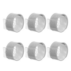 6Pcs Adjustable Silver Wedding Wrist Corsage Bracelet Floral DIY Wristband