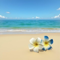 2 Pcs 7cm Hawaiian Frangipani Plumeria Foam Head Flower Party Beach Hair Clip…