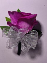 Hand Made pin on Corsage and boutonniere Set