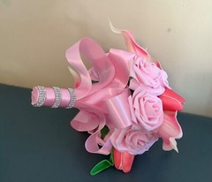 Tulip, calla lily and rose bridal bouquet…you pick colors