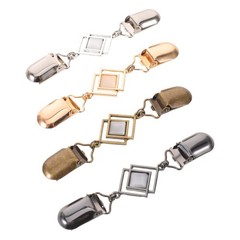 4 Pcs Metal Cardigan Clip for Scarf Clothes Accessories Women Holder Pin