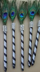 12 Peacock Feather Pen Party FAVOR for Weddin Gift ,Sweet16,Bridal S,Quinceañera