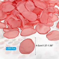 200 Pcs Silk Rose Petals, Artificial Flower Scatter Fake Rose Petals Peach Pink