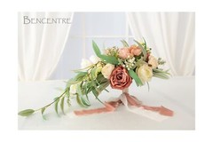 12 Inch Dusty Rose Bridal Bouquet, Cascading Bouquet,Wedding Bouquet,for Wedd…