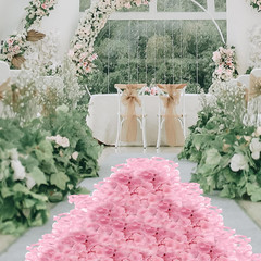 500 Pcs Exquisite Light Pink Rose Petals, Artificial Flower Petals for Weddings,