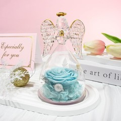 Sunia Valentines Day Rose Gifts for Women, Birthday Mom Grey Blue
