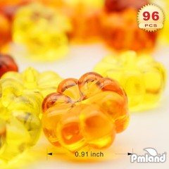 PMLAND Autumn Acrylic 3 Color Assorted Mini Yellow, Orange, Dark Amber