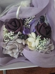 Ling’s moment 2pcs Prom Wrist/Shoulder Corsage Artificial Flower, Girl/Mother…