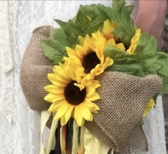 Wedding Bridal Bouquet Sunflower Set
