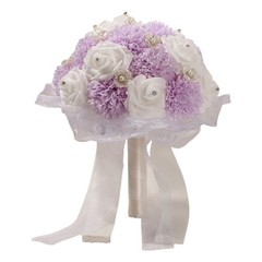 Realistic Silk Bridal Bouquet Artificial Flower Wedding Ceremony Photography