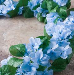 96 ft of artificial Hydrangea Flower Roping . Wedding Decorations Supplies