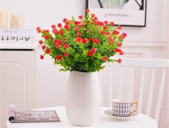 US 4pcs Faux Lotus Ornament for Home Garden Artificial Flower Office Shop Decor