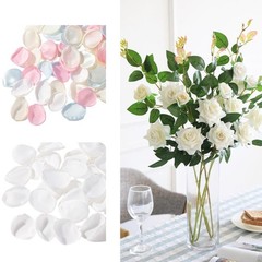 200Pcs Simulated Silk Fabric Rose Petal for Art Craft Wedding Decoration