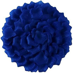 0.45 LB Deep Blue Rose Flower Petals,2500 Pcs Fake Royal Blue Rose Petals for Ro