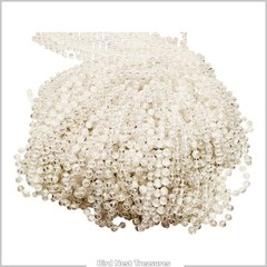 Lot of 14 – IRIDESCENT PEARL BEADED GARLANDS, Ea. 9’ (Total 126’)—Wedding Decor
